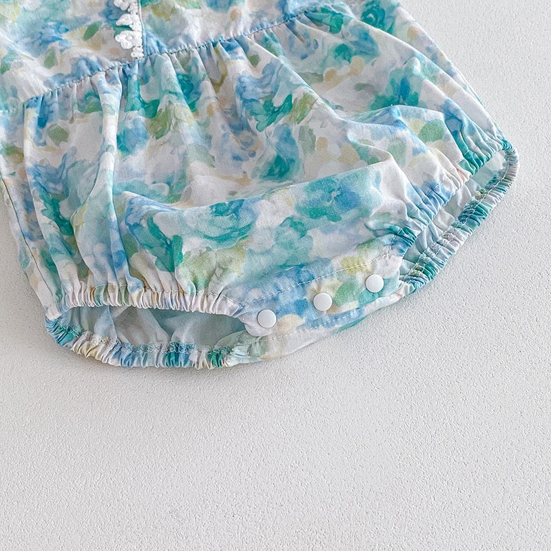 Blue Tang Style Dress / Romper