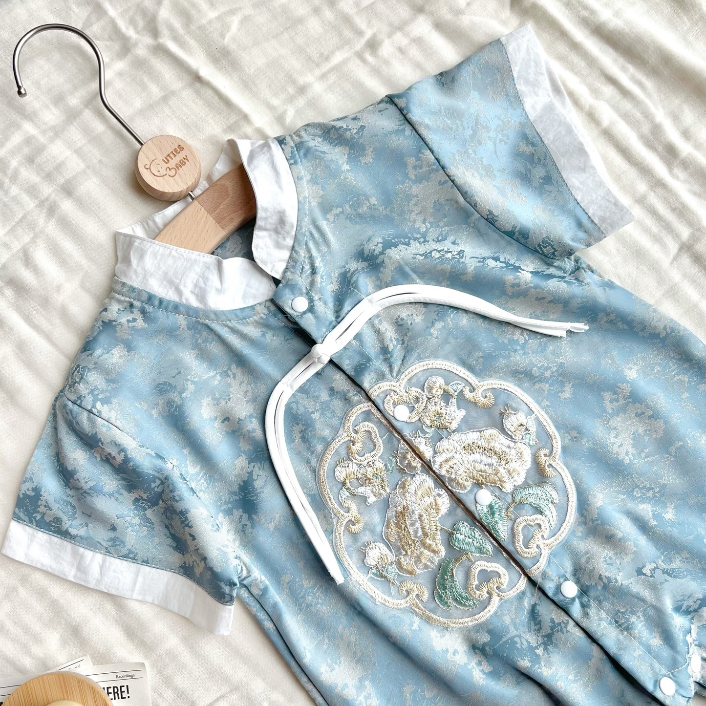 Tang Style Romper Blue