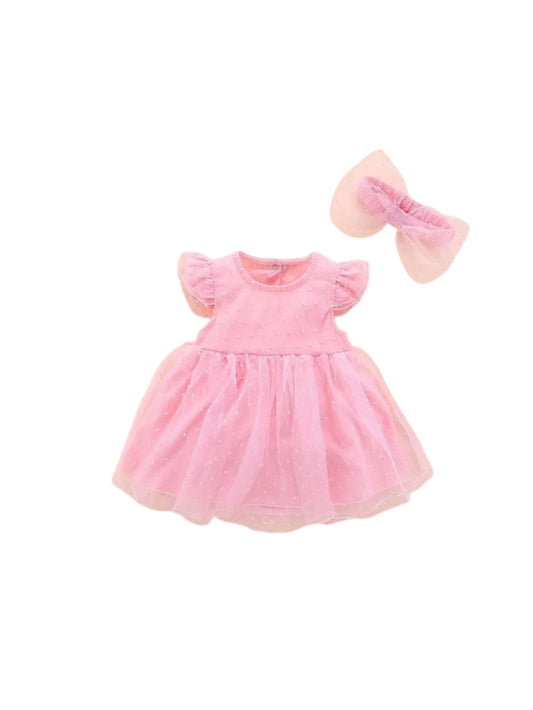 Flower Short Sleeved Dress