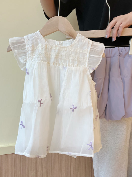 Embroidery Ribbon Suit Set