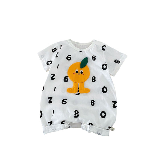 Number Graphic Romper