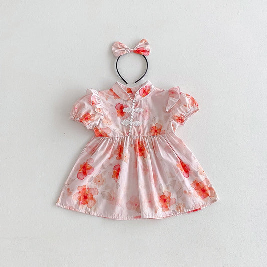 Red Tang Style Dress