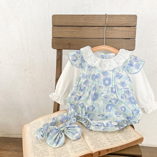 Blue Orchid Romper